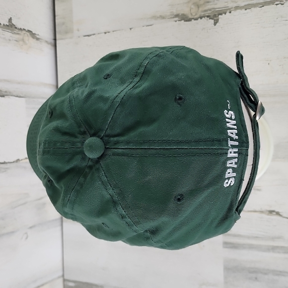 Michigan State Spartans green embroidered baseball hat cap adjustable - Picture 5 of 10
